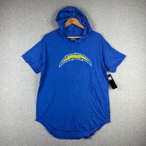 Los Angeles Chargers Shirt Mens Large Hood Majestic Threads Derwin James Jr New